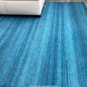 Ruggable 6X9 Solid Tonal Ocean Blue Rug